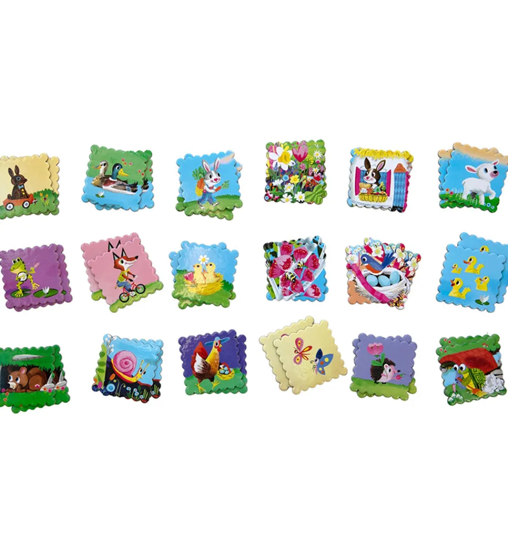 Eeboo Spil>Huskespil - 18 Par - Forår