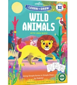 Eeboo Malebog>Malebog - Lær At Tegne - Vilde Dyr