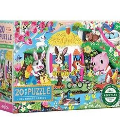 Eeboo Puslespil>Puslespil - 20 Brikker - 28x38 cm - Forår