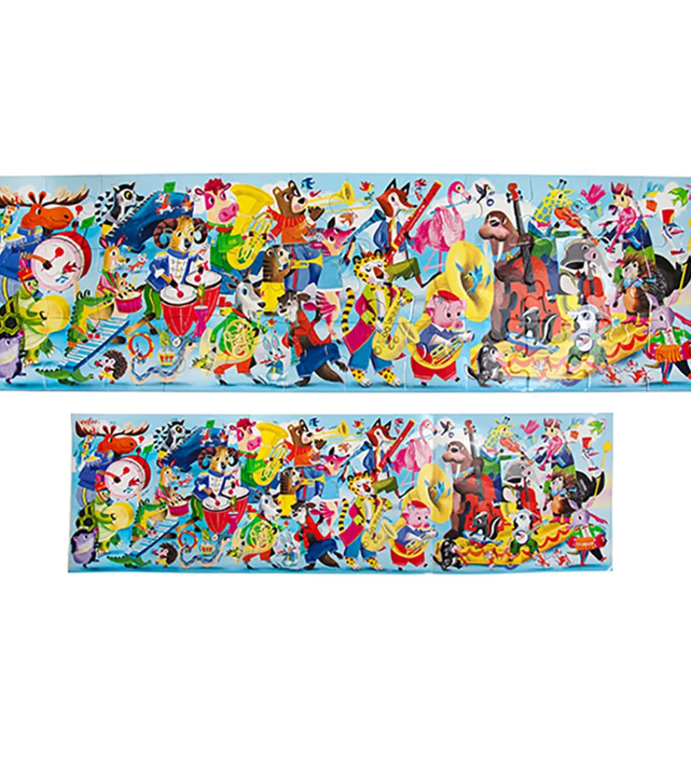 Eeboo Puslespil>Puslespil - 36 Brikker - 88,9x25,4 cm - Den Lange Musikpar