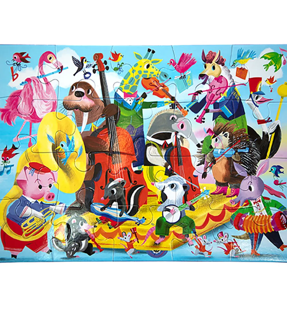 Eeboo Puslespil>Puslespil - 20 Brikker - 28x38 cm - Bandet Spiller