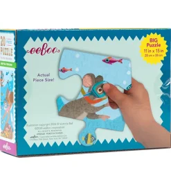 Eeboo Puslespil>Puslespil - 20 Brikker - 28x38 cm - Dybhavsskat