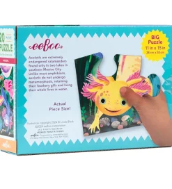 Eeboo Puslespil>Puslespil - 20 Brikker - 28x38 cm - Axolotl