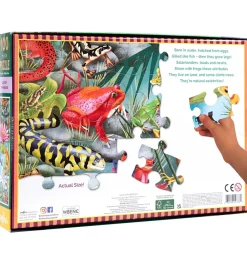 Eeboo Puslespil>Puslespil - 100 Brikker - 40,6x61 cm - Amfibier