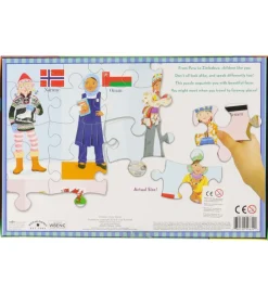 Eeboo Puslespil>Pusplespil - 100 Brikker - Verdens Børn
