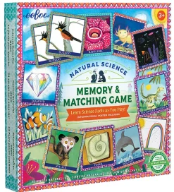 Eeboo Spil>Vendespil m. Faktaplakat - Naturvidenskab