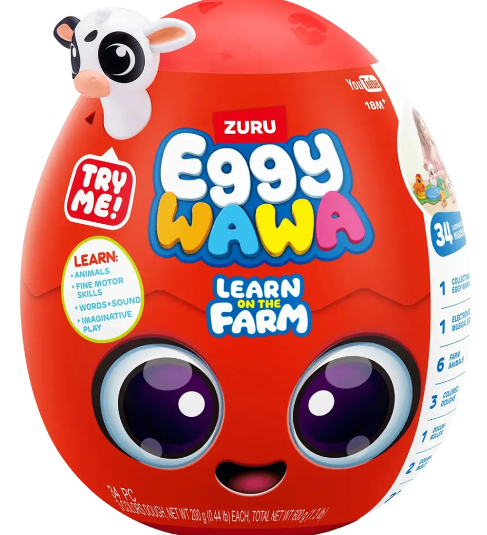 Eggy Wawa Figurer>Legetøj - LEarn On The Farm Surprise Egg