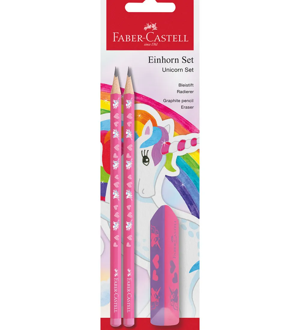 Faber-Castell Kreativ Leg|Tuscher Og Farver>Blyantsæt - 3 Dele - Unicorn