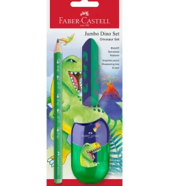 Faber-Castell Kreativ Leg|Tuscher Og Farver>Blyantsæt - Dinosaur Jumbo - 3 Dele - Grøn