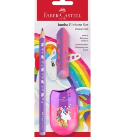 Faber-Castell Kreativ Leg|Tuscher Og Farver>Blyantsæt - Jumbo Unicorn - 3 Dele - Lilla