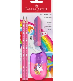 Faber-Castell Kreativ Leg|Tuscher Og Farver>Blyantsæt - Unicorn - 4 Dele - Pink