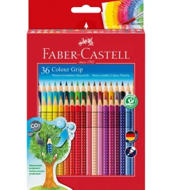 Faber-Castell Tuscher Og Farver|Maling>Farveblyanter - Grip - Akvarel - 36 stk - Multifar