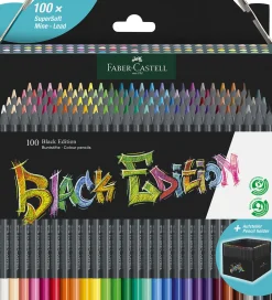 Faber-Castell Tuscher Og Farver>Farveblyanter - Trekantet - Black Edition - 100 St