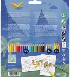 Faber-Castell Tuscher Og Farver>Farveblyanter - 24 stk. - Grip Dino