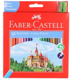 Faber-Castell Tuscher Og Farver>Farveblyanter - Slot - 48 stk - Multifarvet