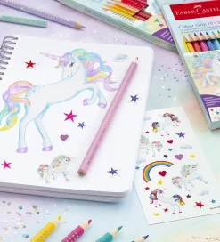 Faber-Castell Tuscher Og Farver>Farveblyanter - Trekantet - Grip Unicorn - 10+3 st