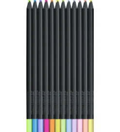 Faber-Castell Tuscher Og Farver>Farveblyanter - Trekantet - 12 stk - Neon/Pastel