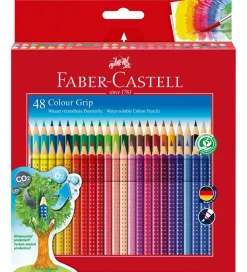 Faber-Castell Tuscher Og Farver|Maling>Farveblyanter - Grip - Akvarel - 48 stk - Multi
