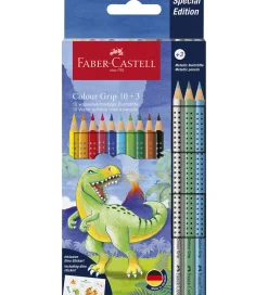 Faber-Castell Tuscher Og Farver>Farveblyanter - 13 stk. - Grip Dino