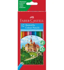 Faber-Castell Tuscher Og Farver>Farveblyanter - Slot - 12 stk - Multifarvet