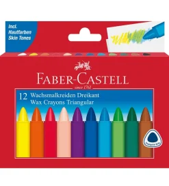 Faber-Castell Tuscher Og Farver>Farvekridt - Trekantet - 12 stk - Multi