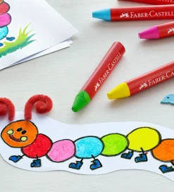 Faber-Castell Tuscher Og Farver>Farvekridt - 12 stk - Jumbo - Multi