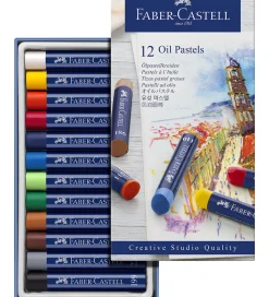 Faber-Castell Tuscher Og Farver>Fedtfarver - 12 stk