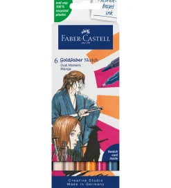 Faber-Castell Kreativ Leg|Tuscher Og Farver>Tuscher - 6 Stk. - Goldfaber Sketch - Manga