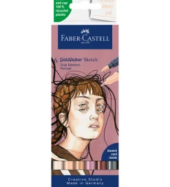 Faber-Castell Kreativ Leg|Tuscher Og Farver>Tuscher - 6 Stk. - Goldfaber Sketch - Portrait
