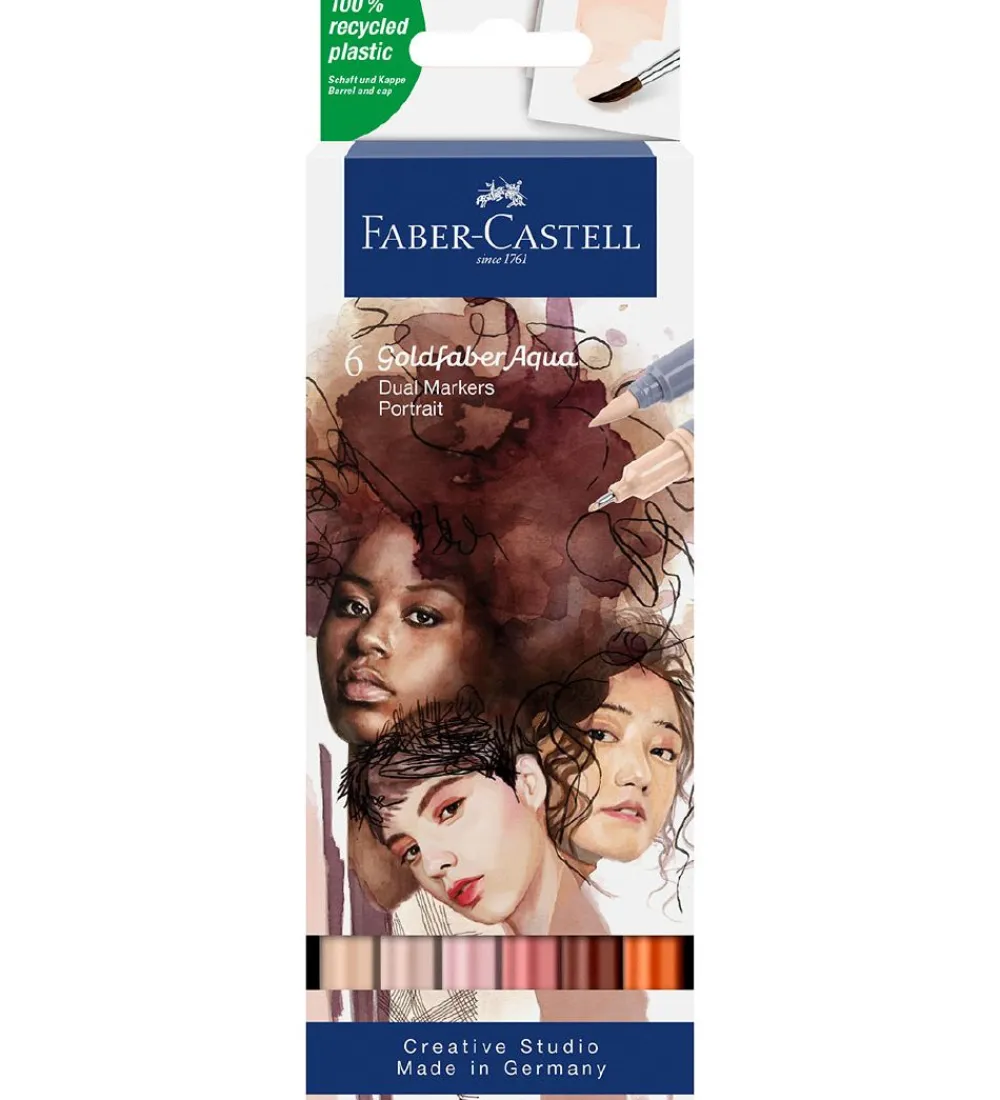 Faber-Castell Tuscher Og Farver>Tuscher - 6 stk. - Portrait