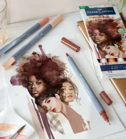 Faber-Castell Tuscher Og Farver>Tuscher - 6 stk. - Portrait