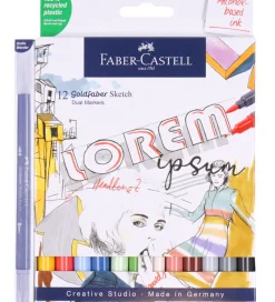 Faber-Castell Kreativ Leg|Tuscher Og Farver>Tuscher - 12 Stk. + Blander - Goldfaber Sketch