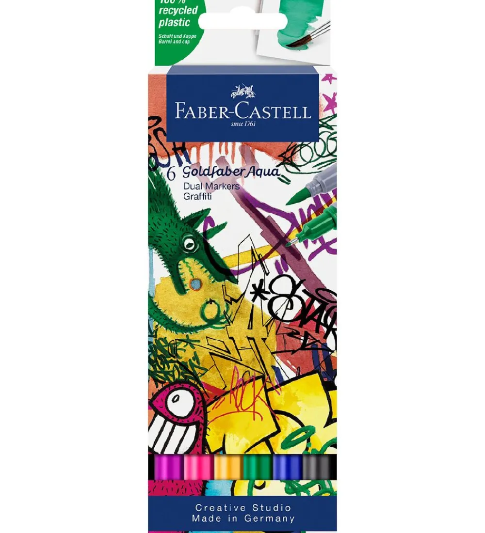 Faber-Castell Tuscher Og Farver>Tuscher - 6 stk. - Graffiti