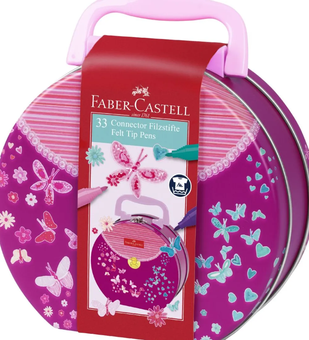 Faber-Castell Tuscher Og Farver>Tuscher - Connector - 33 stk - Sommerfugle
