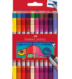 Faber-Castell Tuscher Og Farver>Tuscher - Dobbelt Tyk/Tynd - 20 stk - Multifarvet