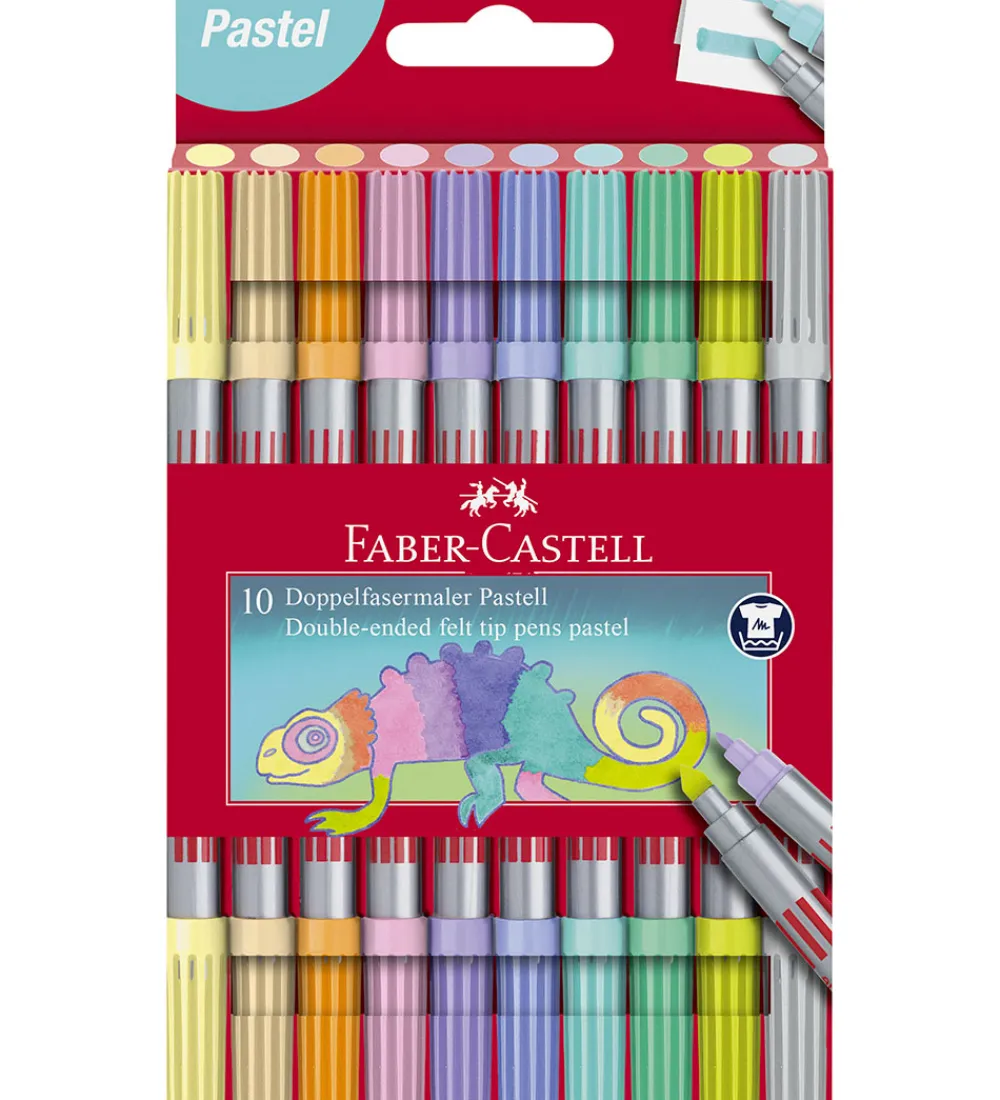 Faber-Castell Tuscher Og Farver>Tuscher - Dobbelt Tyk/Tynd - 10 stk - Pastel