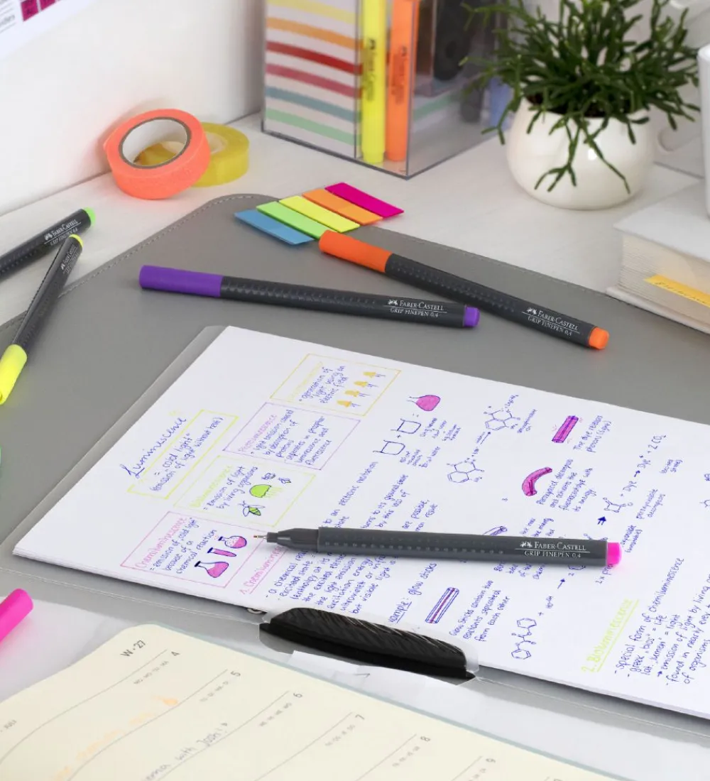 Faber-Castell Tuscher Og Farver>Tuscher - Grip Finepen - 30 stk - Pastel/Neon