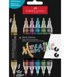 Faber-Castell Kreativ Leg|Tuscher Og Farver>Tuscher - Shake & Paint Akryl - 6 Stk. - Metallic