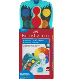 Faber-Castell Tuscher Og Farver|Maling>Vandfarve - Connector - 12 Farver