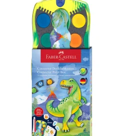 Faber-Castell Kreativ Leg|Maling>Vandfarve - Dinosaur - 12 Farver + Chinese White