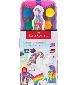 Faber-Castell Kreativ Leg|Maling>Vandfarve - Unicorn Pink - 12 Farver + Chinese Whi