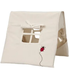 Ferm Living Legetelte>Legetelt - 30x30 cm - Natur m. Mariehøne