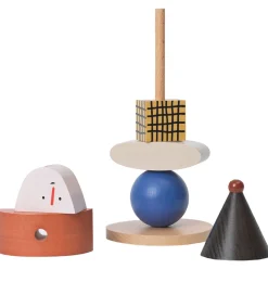 Ferm Living Trælegetøj|Stablelegetøj>Stablelegetøj - Figure Stacking Blocks - Multi