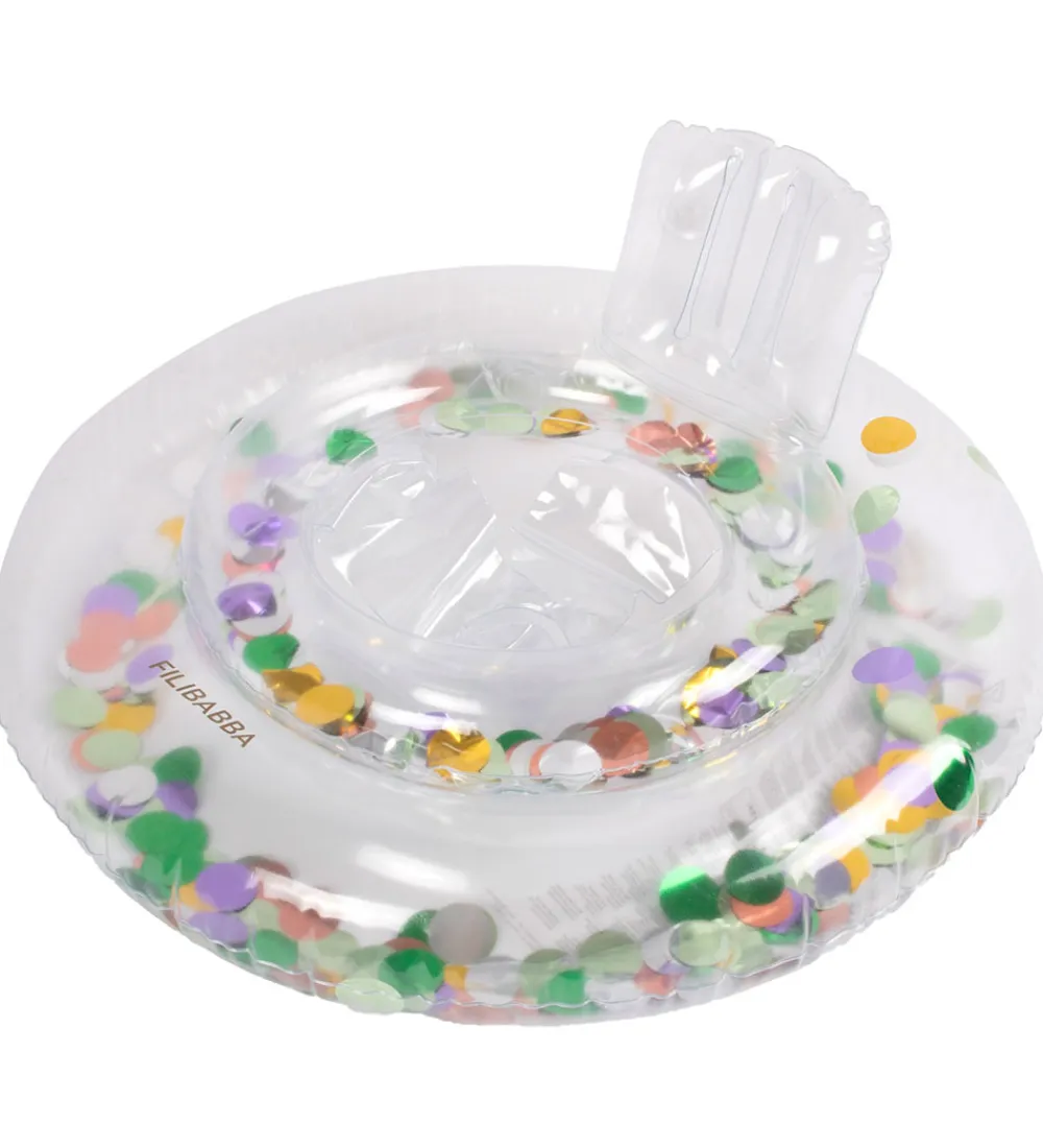 Filibabba Udeleg Og Udendørs Legetøj|Baderinge>Babybadering - Alfie - 60 cm - Regnbuefarvet Konfetti