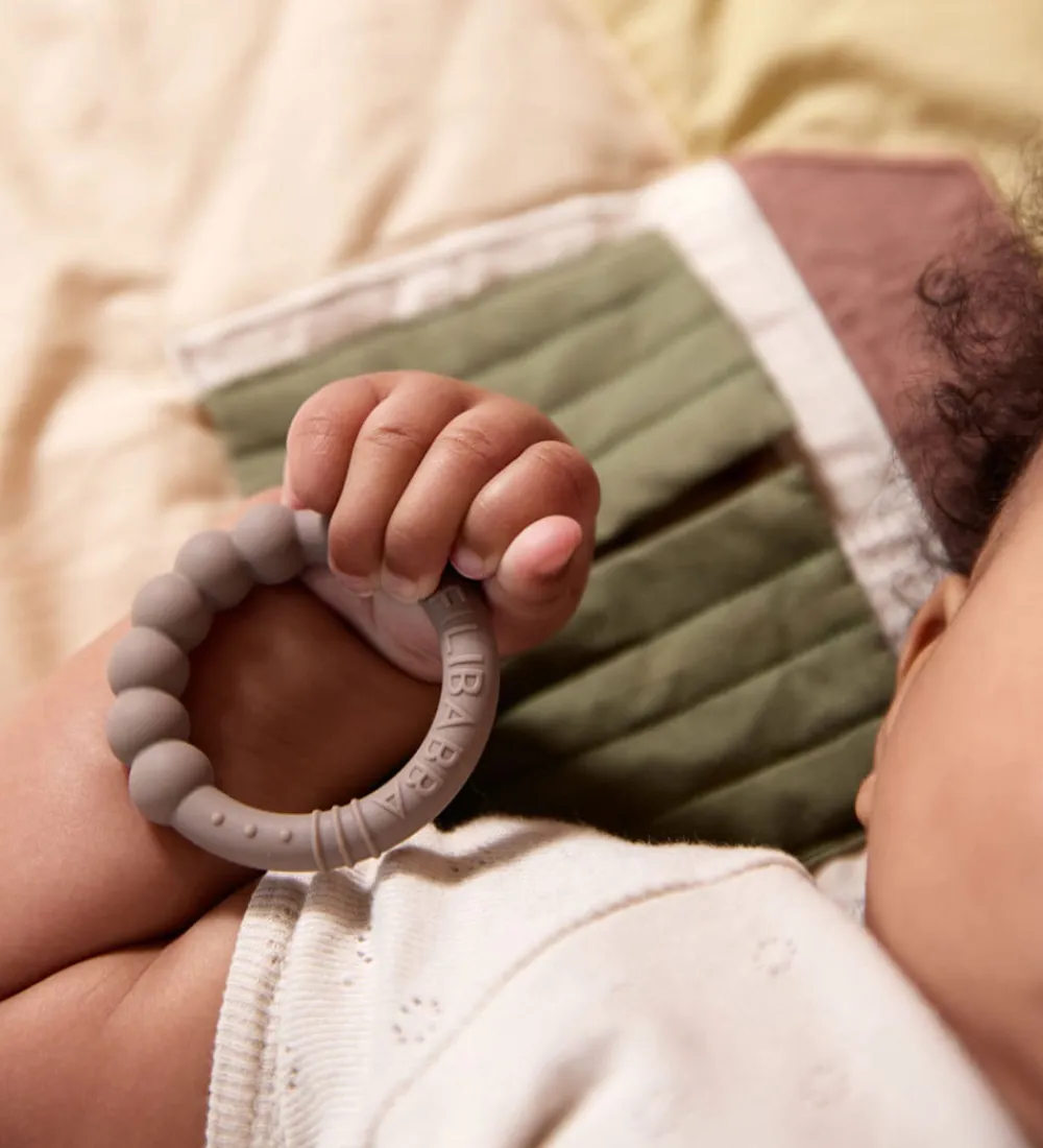 Filibabba Bideringe>Bideringe - Silikone - 2-pak - Warm Grey/Oil Green