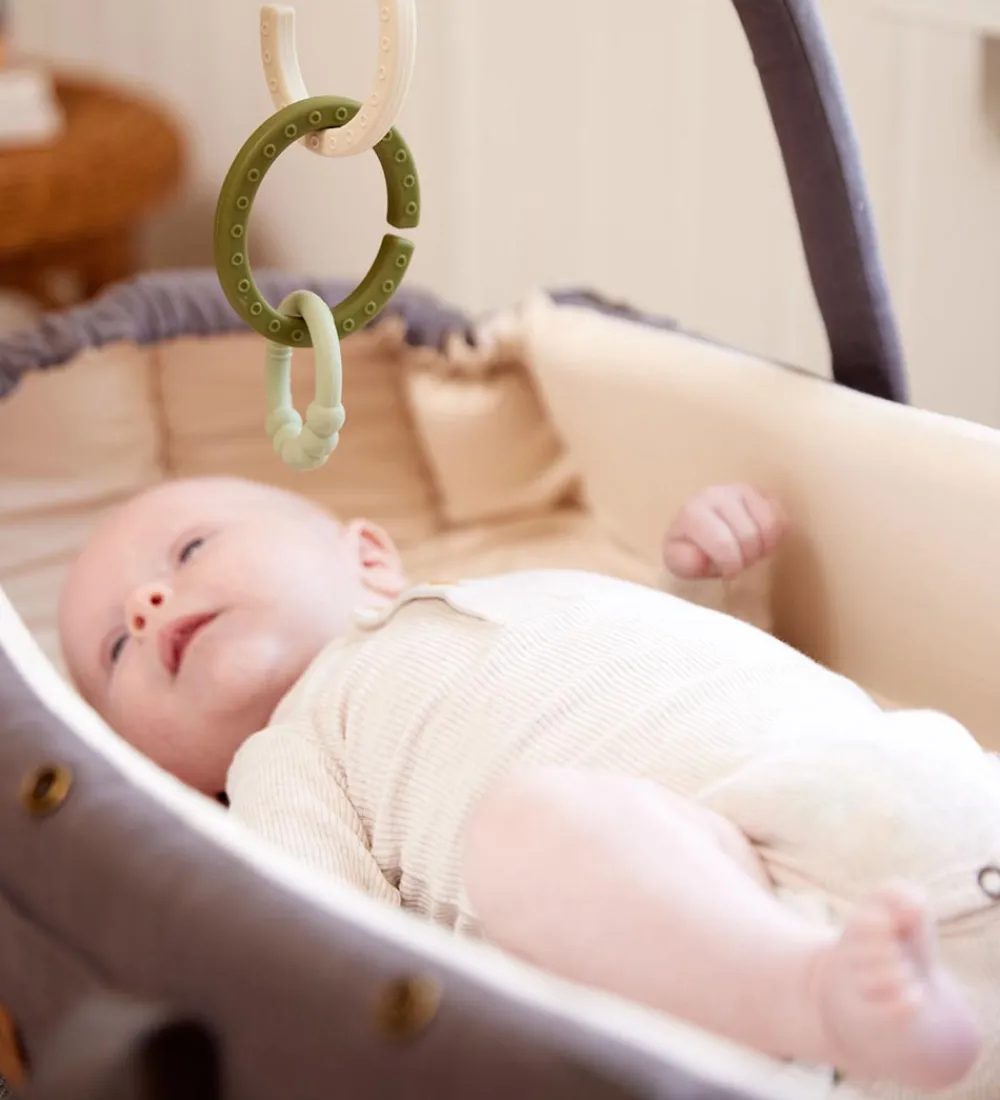 Filibabba Bideringe>Bideringe - Silikone - 2-pak - Warm Grey/Oil Green