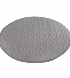 Filibabba Legetæpper Og Legegulve>Legemadras - Ø 90 cm - Soft Guilt - Mørkegrå