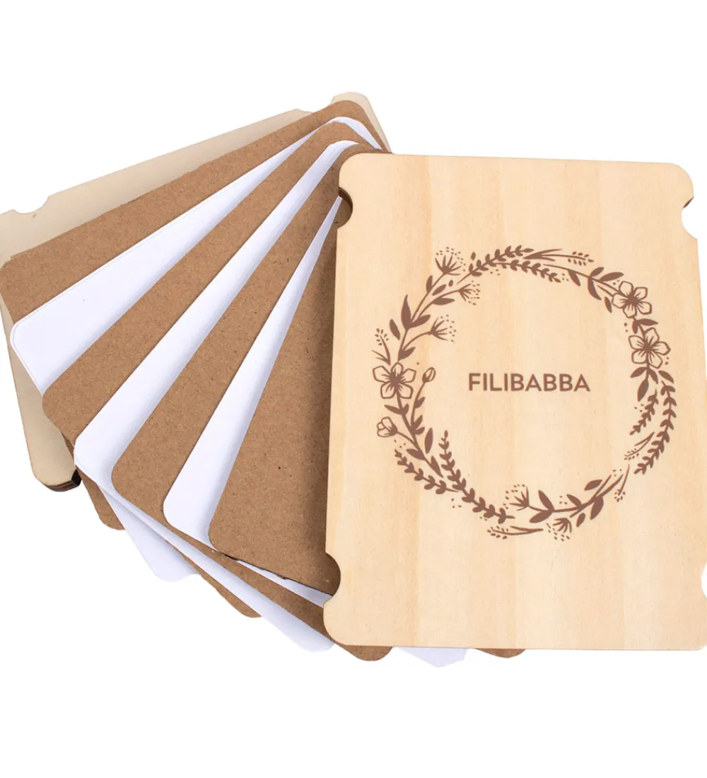 Filibabba Udeleg Og Udendørs Legetøj|Kreasæt>Mini Blomsterpresse - Træ - 12x9 cm