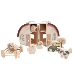 Filibabba Trælegetøj>Trælegetøj - Min Bondegård I Træ Med Dyr