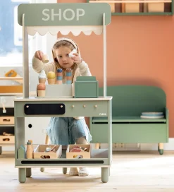 Flexa Rolleleg|Trælegetøj>Butik og Café - Træ - Play - Natural Green